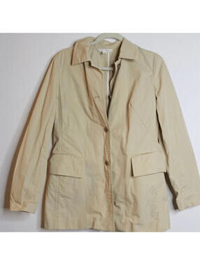 Banana Republic Tan Khaki Button Down Jacket - Medium